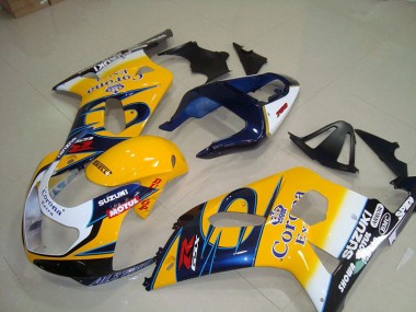 Amarelo Azul Corona Extra Motul Carenagem GSXR 750 K1 K2 K3 01-03