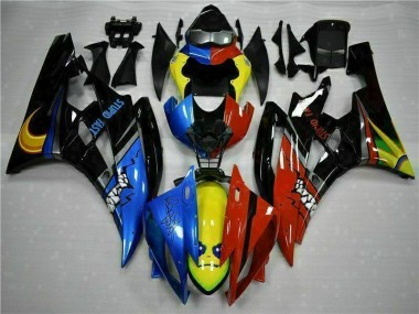 Amarelo Azul Vermelho Carenagem R6 06-07
