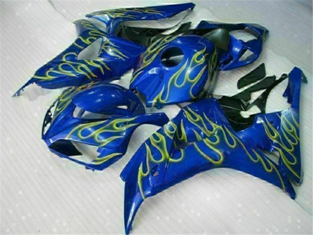 Amarelo Chama Azul Carenagem CBR 1000RR 08-11 Amarelo Chama Azul Carenagem CBR 1000RR 08-11