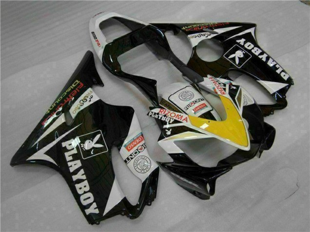 Amarelo Prata Preto Playboy Carenagem CBR 600 F4i 01-03