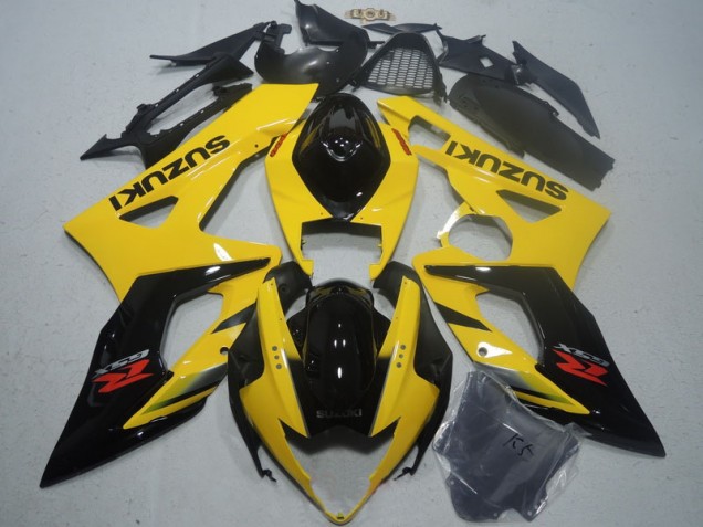 Amarelo Preto Carenagem GSXR 1000 K5 05-06 Amarelo Preto Carenagem GSXR 1000 K5 05-06