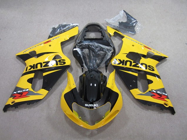 Amarelo Preto Carenagem GSXR 600 K1 K2 K3 01-03 Amarelo Preto Carenagem GSXR 600 K1 K2 K3 01-03
