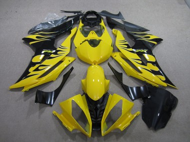 Amarelo Preto Chama Carenagem R6 08-16