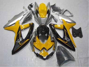 Amarelo Preto Kits Carenagem GSXR 1000 K7 07-08