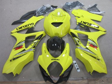 Amarelo Preto Kits Completo Carenagem GSXR 1000 K7 07-08