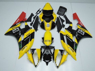 Amarelo Preto Monster Carenagem R6 06-07