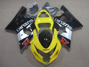 Amarelo Preto Prata Carenagem GSXR 750 K4 04-05