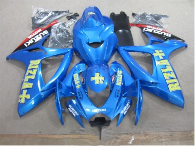 Azul Amarelo Rizla Carenagem GSXR 600 K6 06-07