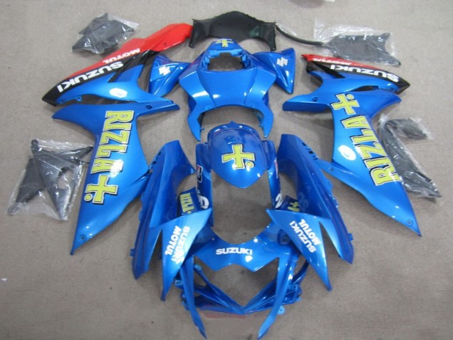Azul Amarelo Rizla Carenagem GSXR 750 K11 11-21 Azul Amarelo Rizla Carenagem GSXR 750 K11 11-21