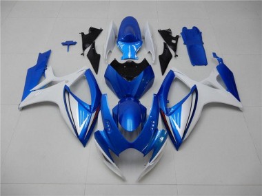 Azul Branco Abs Kits Completos Carenagem GSXR 600 / 750 K6 06-07