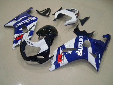 Azul Branco Abs Kits Completos Carenagem GSXR 750 K1 K2 K3 01-03