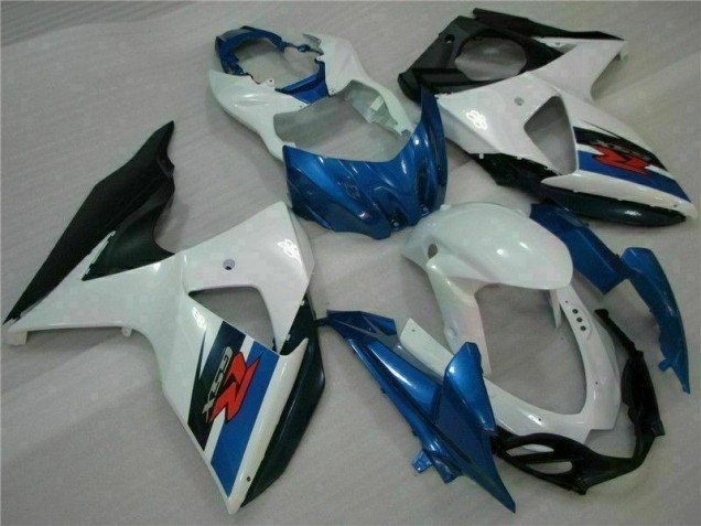 Azul Branco Abs Plásticos GSXR 1000 K9 09-16 Azul Branco Abs Plásticos GSXR 1000 K9 09-16