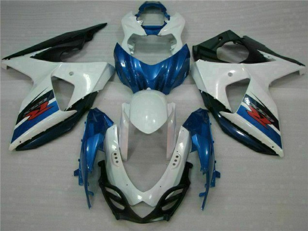 Azul Branco Abs Plásticos GSXR 1000 K9 09-16 Azul Branco Abs Plásticos GSXR 1000 K9 09-16