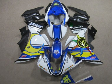 Azul Branco Amarelo 46 Carenagem R1 12-14