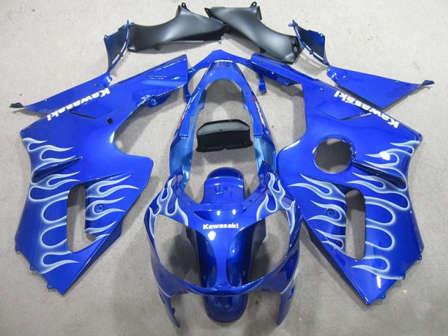 Azul Branco Chama Carenagem ZX12R 02-06 Azul Branco Chama Carenagem ZX12R 02-06