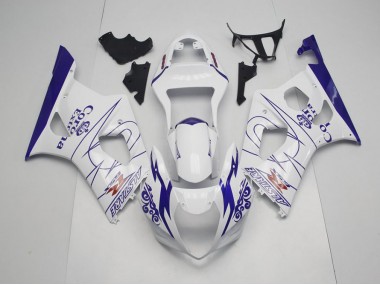 Azul Branco Corona Carenagem GSXR 1000 K3 03-04