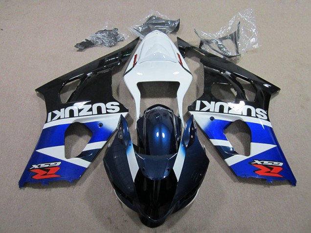 Azul Branco Decalque Kit Carenagem GSXR 1000 K3 03-04 Azul Branco Decalque Kit Carenagem GSXR 1000 K3 03-04