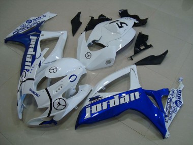 Azul Branco Jordan Carenagem GSXR 750 K6 06-07