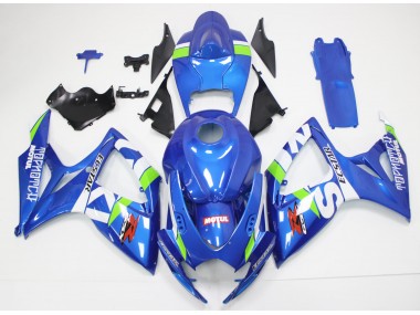 Azul Branco Kit Carenagem GSXR 600 / 750 K6 06-07