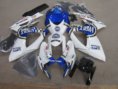 Azul Branco Lucky Strike Motul Carenagem GSXR 750 K6 06-07