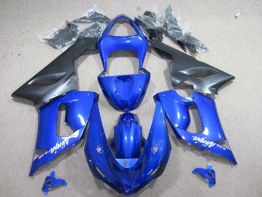 Azul Branco Ninja 636 Carenagem ZX6R 05-06