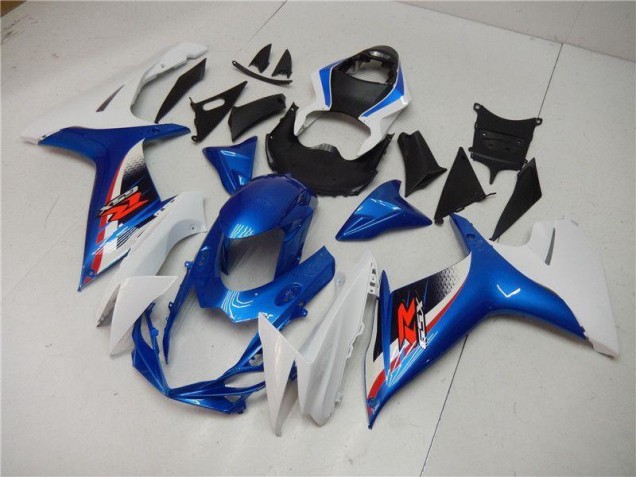 Azul Branco Plásticos GSXR 600 / 750 K11 11-21 Azul Branco Plásticos GSXR 600 / 750 K11 11-21