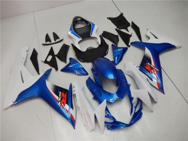 Azul Branco Plásticos GSXR 600 / 750 K11 11-21 Azul Branco Plásticos GSXR 600 / 750 K11 11-21