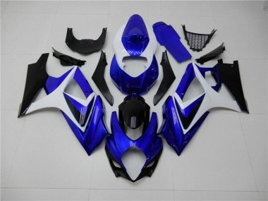 Azul Branco Preto Carenagem GSXR 1000 K7 07-08