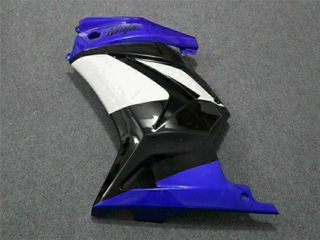 Azul Branco Preto Ninja Abs Plástico EX250 08-12 Azul Branco Preto Ninja Abs Plástico EX250 08-12