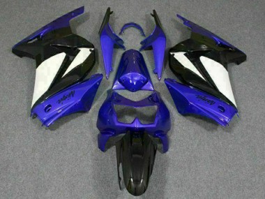 Azul Branco Preto Ninja Abs Plástico EX250 08-12