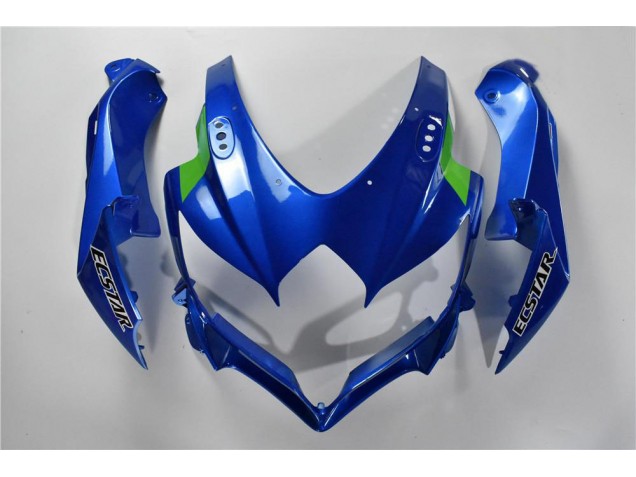 Azul Branco Verde Carenagem GSXR 600 / 750 K8 08-10 Azul Branco Verde Carenagem GSXR 600 / 750 K8 08-10
