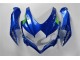 Azul Branco Verde Carenagem GSXR 600 / 750 K8 08-10 Azul Branco Verde Carenagem GSXR 600 / 750 K8 08-10