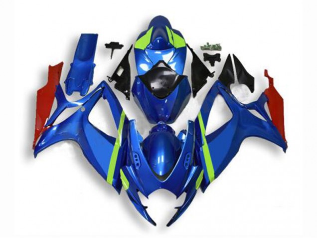 Azul Carenagem & Plástico GSXR 600 / 750 K6 06-07 Azul Carenagem & Plástico GSXR 600 / 750 K6 06-07