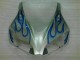Azul Chama Prata Carenagem CBR 1000RR 06-07 Azul Chama Prata Carenagem CBR 1000RR 06-07