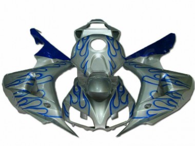 Azul Chama Prata Carenagem CBR 1000RR 06-07