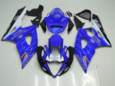 Azul Corona Carenagem GSXR 1000 K5 05-06