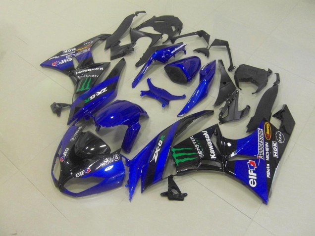 Azul Monster Carenagem ZX6R 09-12 Azul Monster Carenagem ZX6R 09-12