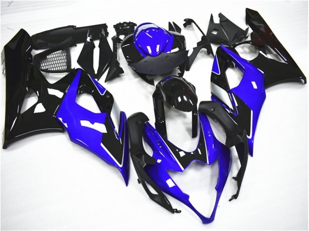 Azul Preto Abs Kit Completos Carenagem GSXR 1000 K7 07-08 Azul Preto Abs Kit Completos Carenagem GSXR 1000 K7 07-08