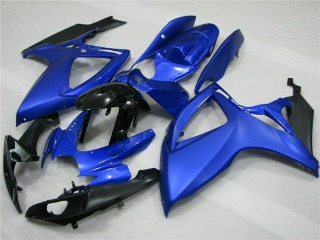Azul Preto Abs Plásticos GSXR 600 / 750 K6 06-07 Azul Preto Abs Plásticos GSXR 600 / 750 K6 06-07