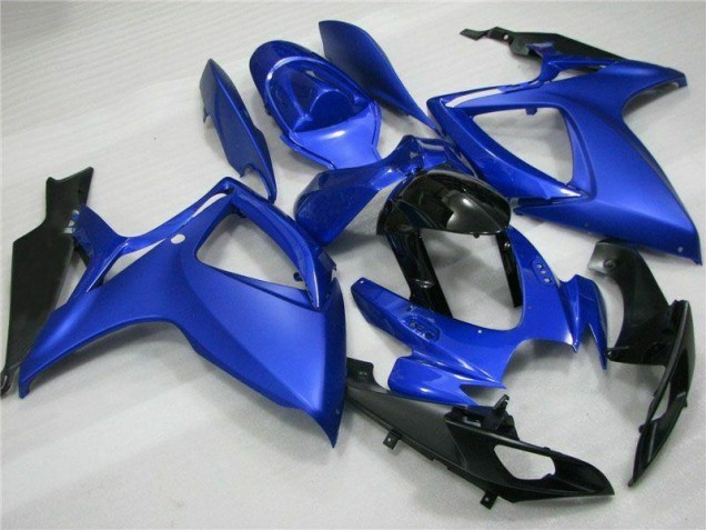 Azul Preto Abs Plásticos GSXR 600 / 750 K6 06-07 Azul Preto Abs Plásticos GSXR 600 / 750 K6 06-07