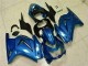 Azul Preto Branco Ninja Carenagem & Plástico EX250 08-12 Azul Preto Branco Ninja Carenagem & Plástico EX250 08-12