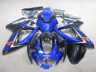 Azul Preto Carenagem GSXR 750 K6 06-07