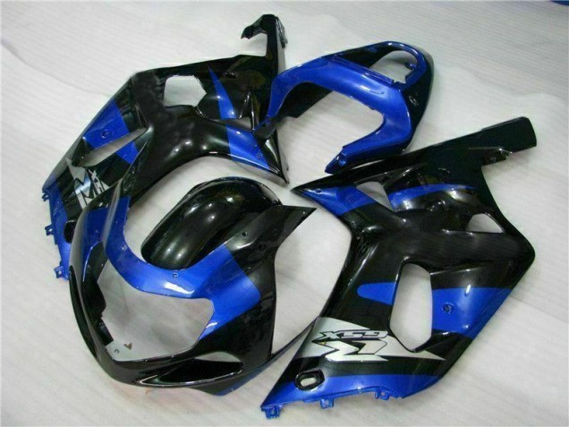 Azul Preto Kit Carenagem GSXR 600 / 750 K1 K2 K3 01-03 Azul Preto Kit Carenagem GSXR 600 / 750 K1 K2 K3 01-03