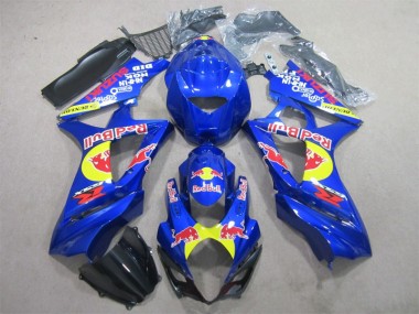 Azul Red Bull Carenagem GSXR 1000 K7 07-08
