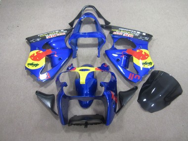 Azul Red Bull Ninja Carenagem ZX6R 00-02