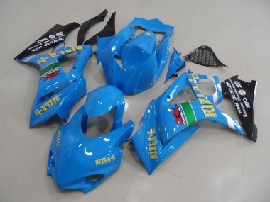 Azul Rizla Corrida Carenagem GSXR 1000 K7 07-08