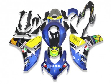 Azul Tubarão Carenagem CBR 600RR 09-12