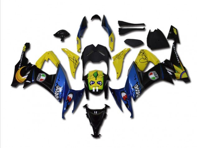 Azul Tubarão Carenagem ZX10R 11-15