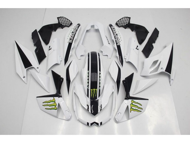 Branco Abs Kits Completos Carenagem Z1000 07-09