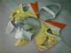 Branco Amarelo Chama Carenagem ZX6R 00-02 Branco Amarelo Chama Carenagem ZX6R 00-02
